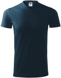 MALFINI Tricou Heavy V-neck - Albastru marin | L (1110215)