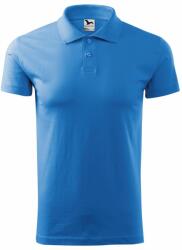 MALFINI Tricou polo bărbați Single J. - Albastru azur | L (2021415)