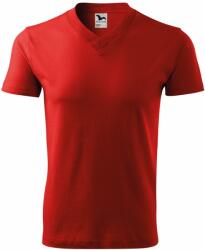 MALFINI Tricou V-neck - Roșie | L (1020715)