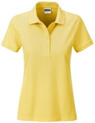 James & Nicholson Tricou polo pentru femei din bumbac organic 8009 - Deschisă galbenă | M (1-8009-1755376)