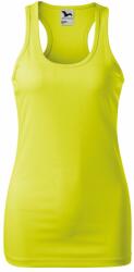 MALFINI Maieu damă Racer - Neon galbenă | XS (1679012)