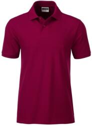 Daiber Tricou polo pentru bărbați din bumbac organic 8010 - Vin | M (8010-1755546)