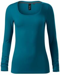 MALFINI Tricou pentru femei cu mânecă lungă Brave - Petrol | XL (1569316)