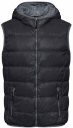 Daiber Vestă puf de bărbați ușoară JN1062 - Neagră / gri | S (JN1062-1701358)