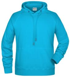 Daiber Hanorac pentru bărbați cu glugă din bumbac bio 8024 - Turcoaz | 3XL (8024-1780714)