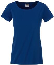 Daiber Tricou clasic de damă din bumbac organic 8007 - Albastru regal închis | M (8007-1754732)