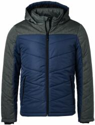 Daiber Jachetă matlasată de iarnă pentru bărbați JN1134 - Albastru închis / antracit prespălat | 3XL (JN1134-1757370)
