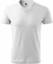 MALFINI Tricou V-neck - Albă | L (1020015)