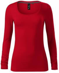MALFINI Tricou pentru femei cu mânecă lungă Brave - Roșu deschis | XS (1567112)