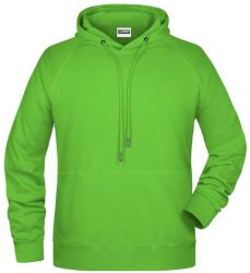 Daiber Hanorac pentru bărbați cu glugă din bumbac bio 8024 - Limo verde | 5XL (8024-1782983)