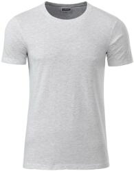 Daiber Tricou clasic pentru bărbați din bumbac organic 8008 - Cenușă | M (8008-1755121)