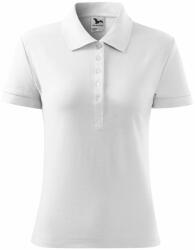 MALFINI Tricou polo damă Cotton - Albă | L (2130015)