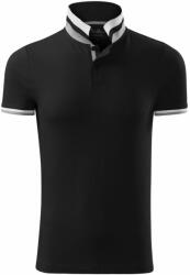 MALFINI Tricou polo bărbați Collar Up - Neagră | S (2560113)