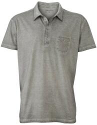 Daiber Tricou polo pentru bărbați Gipsy JN988 - Gri | S (JN988-1726032)