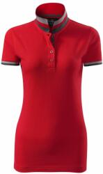 MALFINI Tricou polo damă Collar Up - Roșu deschis | 2XL (2577117)