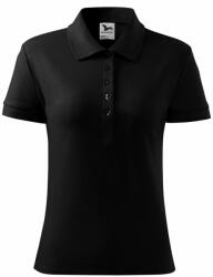 MALFINI Tricou damă polo Cotton Heavy - Neagră | XS (2160112)