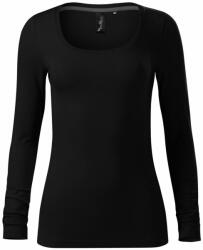 MALFINI Tricou pentru femei cu mânecă lungă Brave - Neagră | XXL (1560117)