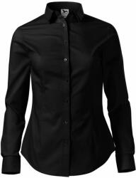 MALFINI Cămașă damă cu mânecă lungă Style - Neagră | 2XL (2290117)
