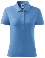 MALFINI Tricou polo damă Cotton - Albastru ceruleu | L (2131515)