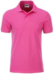 Daiber Tricou polo pentru bărbați din bumbac organic 8010 - Roz | L (8010-1755517)