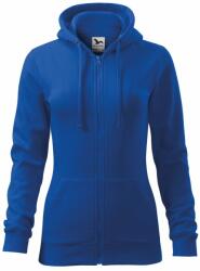 MALFINI Hanorac damă Trendy Zipper - Albastru regal | XS (4110512)