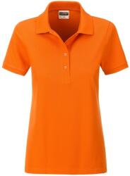 Daiber Tricou polo pentru femei din bumbac organic 8009 - Oranj | XL (8009-1755398)