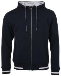 Daiber Hanorac pentru bărbați cu fermoar și glugă Club JN776 - Albastru închis / albă | 2XL (JN776-1767489)