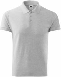 MALFINI Tricou polo bărbați Cotton - Gri deschis prespălat | 3XL (2120318)