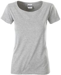 Daiber Tricou clasic de damă din bumbac organic 8007 - Gri prespălat | L (8007-1743402)