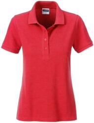 Daiber Tricou polo pentru femei din bumbac organic 8009 - Carmin prespălat | M (8009-1755336)