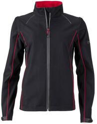 Daiber Jachetă de damă softshell 2în1 JN1121 - Neagră / roșie | M (JN1121-1745128)