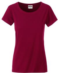 Daiber Tricou clasic de damă din bumbac organic 8007 - Vin | L (8007-1754868)