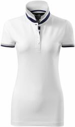 MALFINI Tricou polo damă Collar Up - Albă | 2XL (2570017)