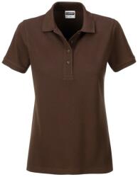Daiber Tricou polo pentru femei din bumbac organic 8009 - Maro | XL (8009-1755333)
