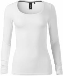 MALFINI Tricou pentru femei cu mânecă lungă Brave - Albă | 2XL (1560017)