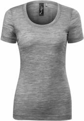 MALFINI Tricou femei Merino Rise - Gri închis prespălat | XL (1581216)