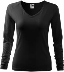 MALFINI Tricou cu mănecă lungă pentru femei Elegance - Neagră | M (1270114)