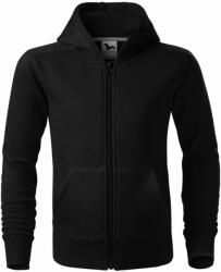 MALFINI Hanorac copii Trendy Zipper - Neagră | 146 cm (10 ani) (4120111)