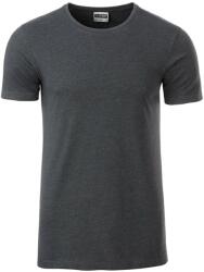 Daiber Tricou clasic pentru bărbați din bumbac organic 8008 - Negru prespălat | L (8008-1755132)