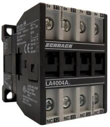Schrack Contactor auxiliar, 4A AC15, 24 VDC, 4NI (LA4004A5N-)