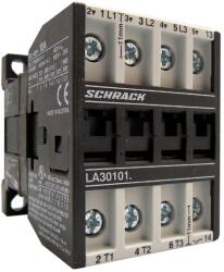 Schrack Contactor, 3pole, 11kW/22A AC3, 32A AC1, 1NO, 24VDC (LA302215N-)