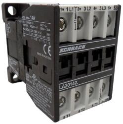 Schrack Contactor 3p, 5, 5kW, AC3, 14A/ 25A AC1, 110VAC + 1NI inc (LA301422N-)