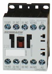 Schrack Contactor auxiliar miniatura 2ND+2NI/17-30VDC (LSHD069G)