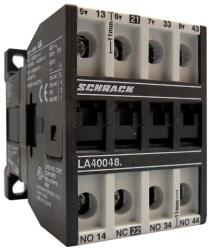 Schrack Contactor auxiliar, 4A, AC15, 24 VDC, 3ND+1NI (LA400485N-)