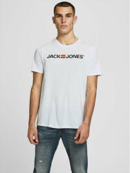 JACK & JONES Tricou Corp Logo 12137126 Alb Slim Fit