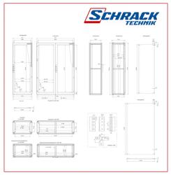 Schrack Dulap inseriabil cu 1 usa 2000x1000x400mm cu contrapanou (AS201040-5)