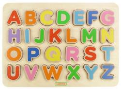 Masterkidz Puzzle 3D alfabet litere mari, din lemn, +3 ani, Masterkidz (MK00637)