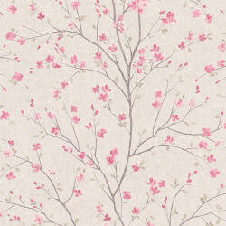AA Design Tapet japonez crem cu flori de cires (379121)