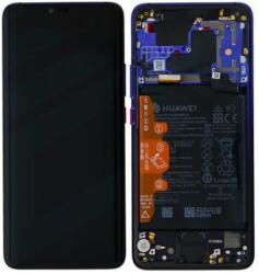Huawei Mate 20 Pro - LCD Kijelző + Érintőüveg + Keret + Akkumulátor (Twilight) - 02352GGC Genuine Service Pack, Purple