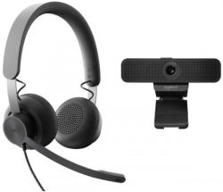 Logitech Personal Video Collaboration Kit C925e + MSFT Teams Zone Wired Headset (991-000338)